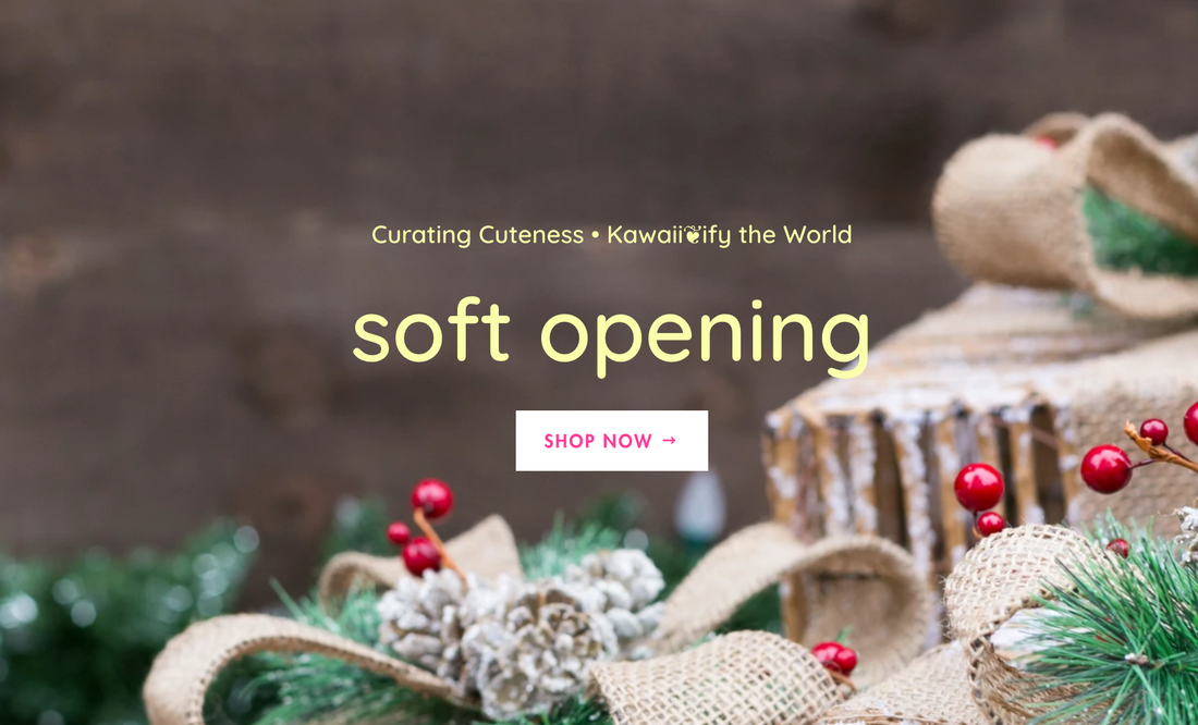 soft opening A Yellow Giraffe Kawaii Webshop