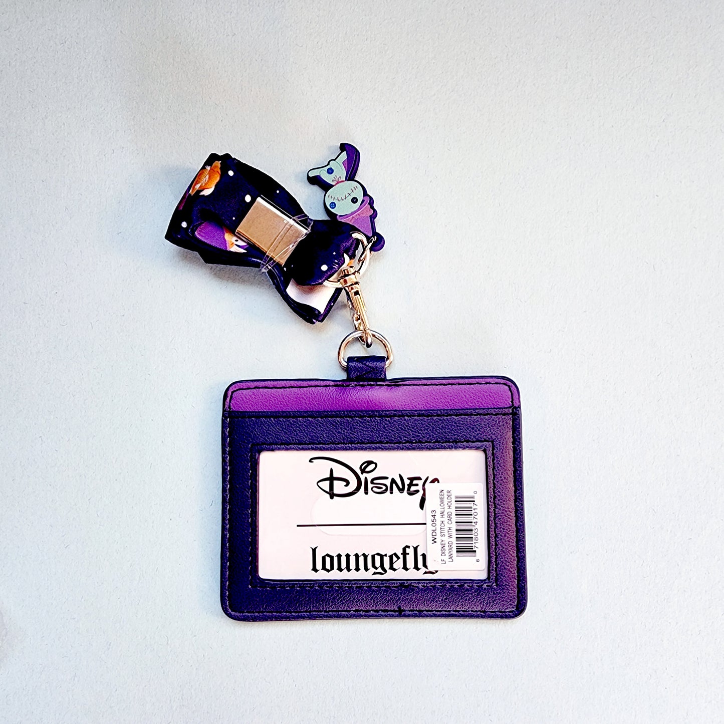 Loungefly x Disney: Stitch Spooky Stories Lanyard with Cardholder