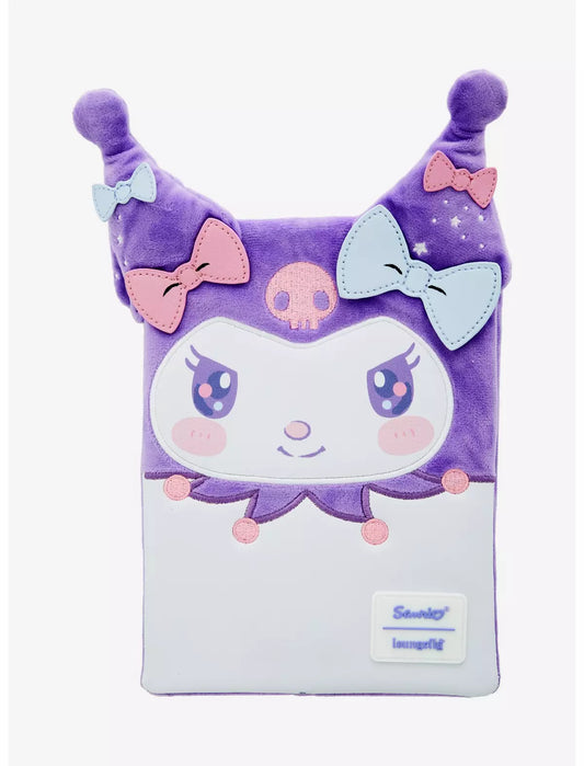 Sanrio Kuromi Plush Journal with Zippered Pocket