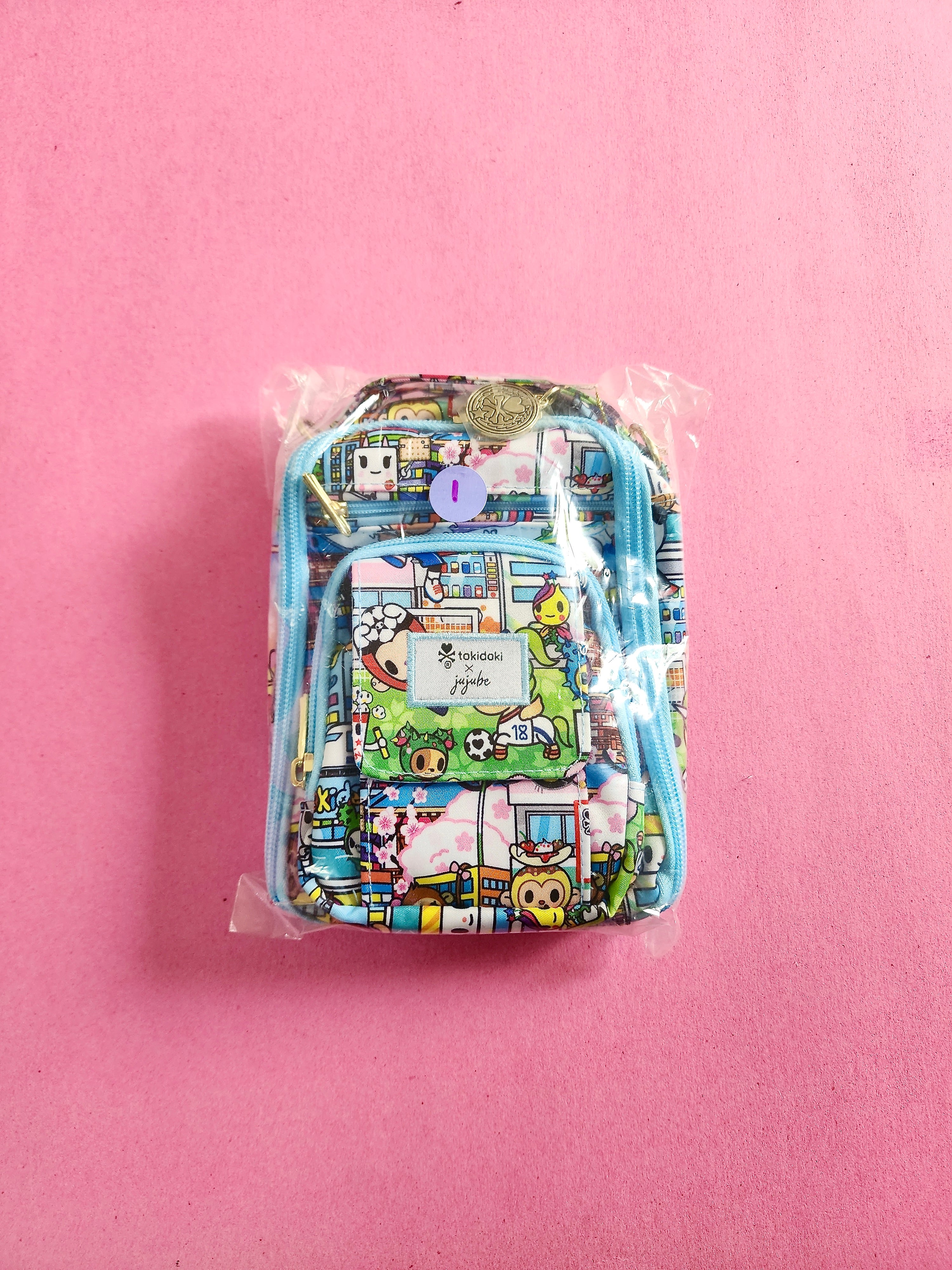 10BABYL BUDOKAN ミニゴング＆ステッカーパック Tokidoki Team Toki Mini BRB Mini Backpack/Crossbody Bag [1] – A