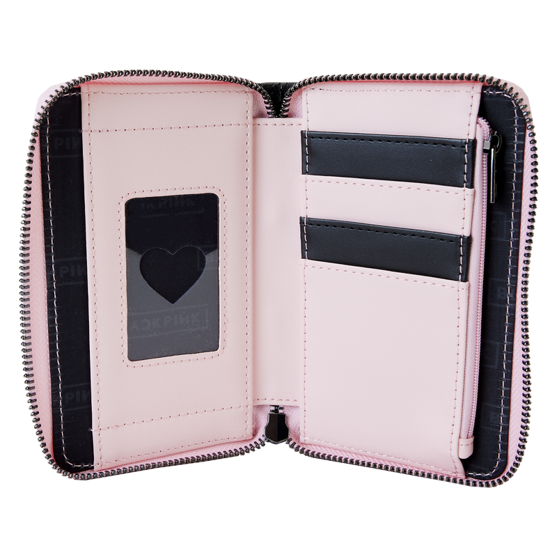 BLACKPINK Heart Zip Around Wallet