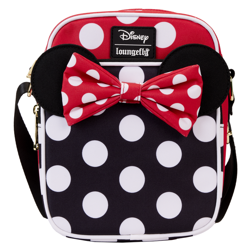 Loungefly x Disney: Minnie Mouse Rocks the Dots Nylon Passport Bag