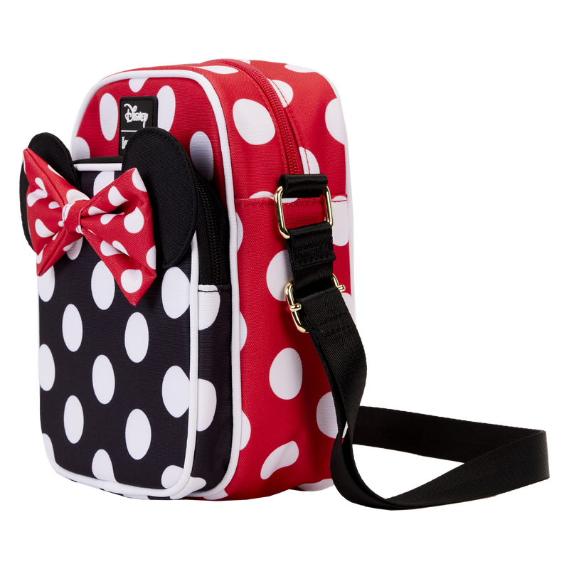 Loungefly x Disney: Minnie Mouse Rocks the Dots Nylon Passport Bag