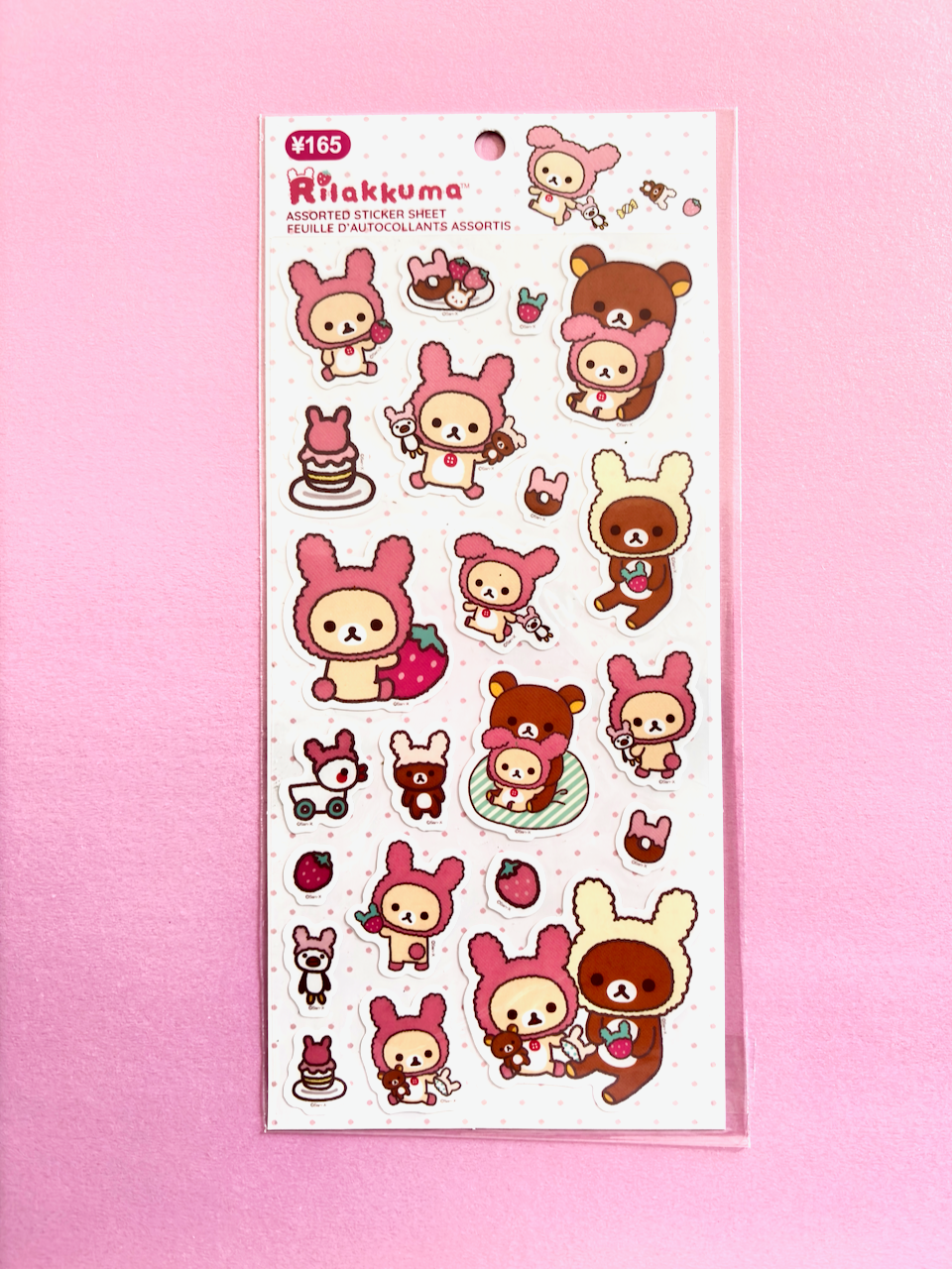 Rilakkuma & Friends Strawberry Theme Stickers