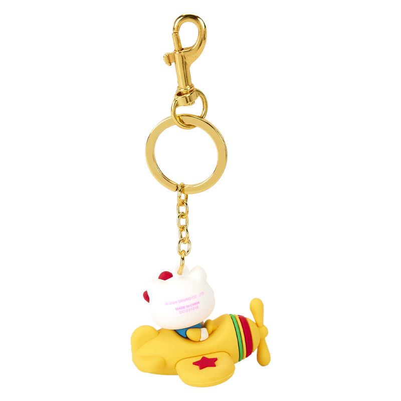 Sanrio Hello Kitty 50th Anniversary Airplane Keychain