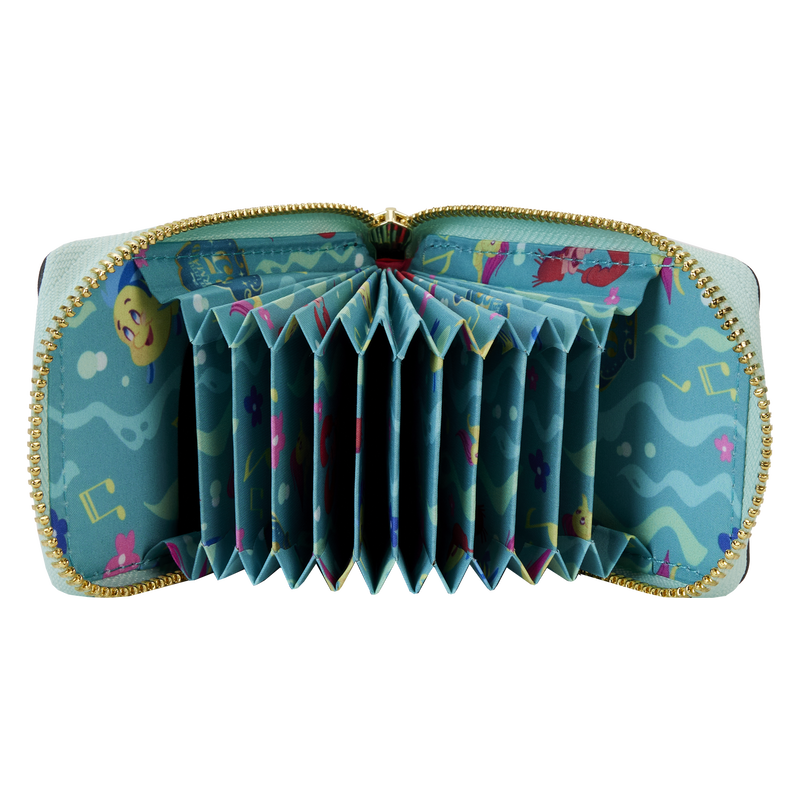 Loungefly x Disney: The Little Mermaid 35th Anniversary Accordion Zip Around Wallet