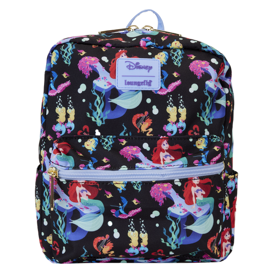 Disney The Little Mermaid 35th Anniversary All Over Print Nylon Mini Backpack