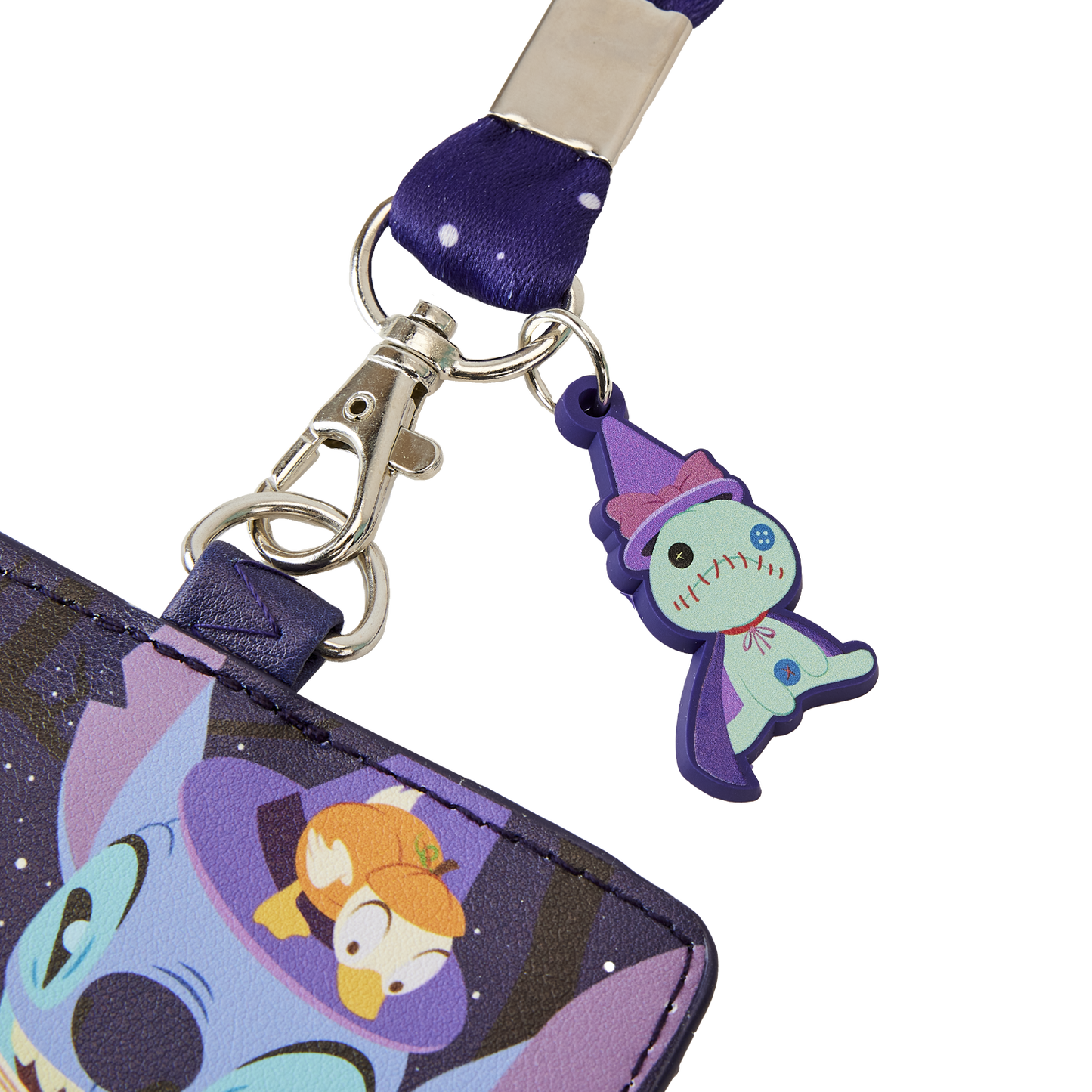 Loungefly x Disney: Stitch Spooky Stories Lanyard with Cardholder
