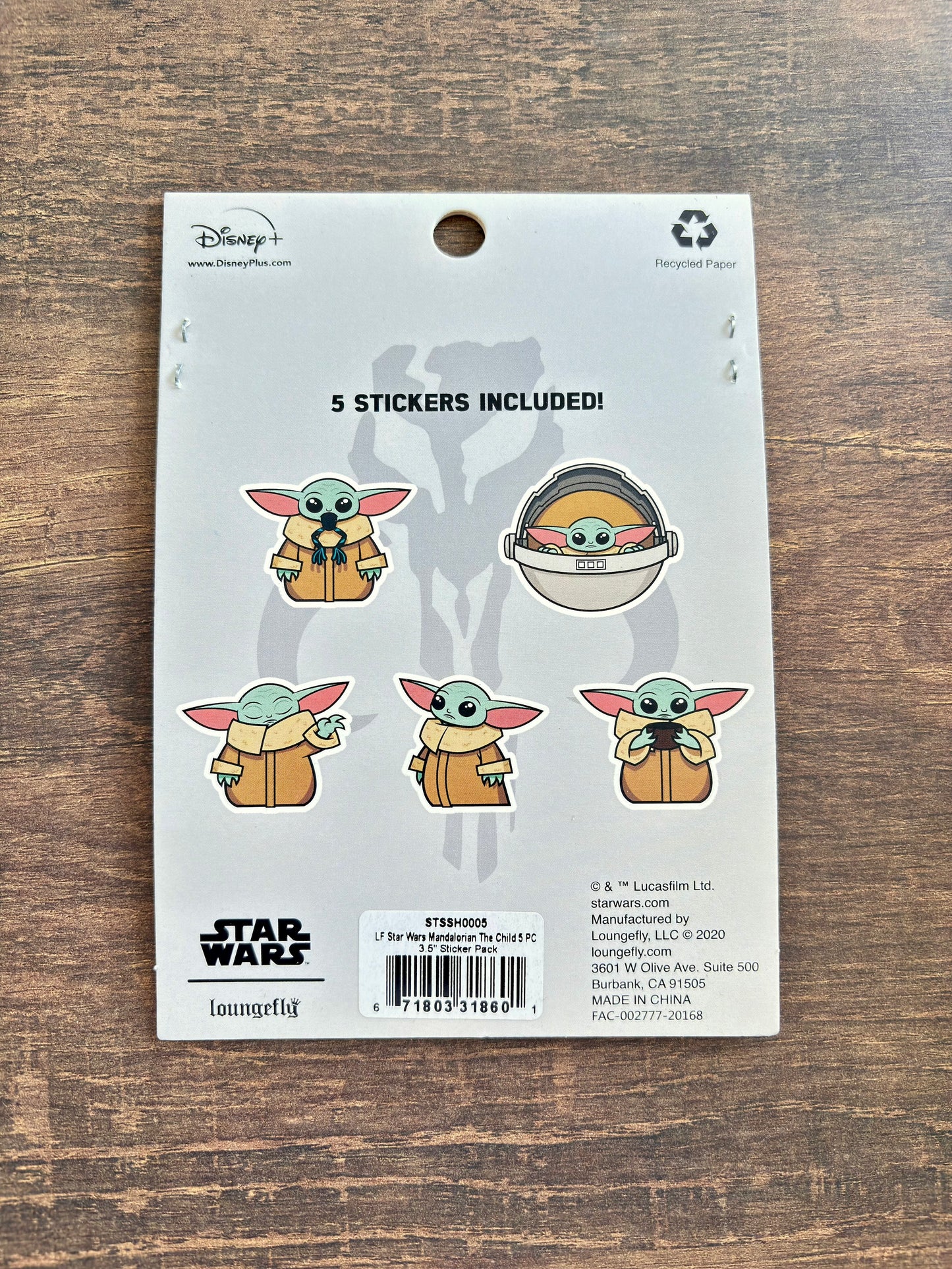 Star Wars | The Mandalorian Sticker Set: The Child Grogu