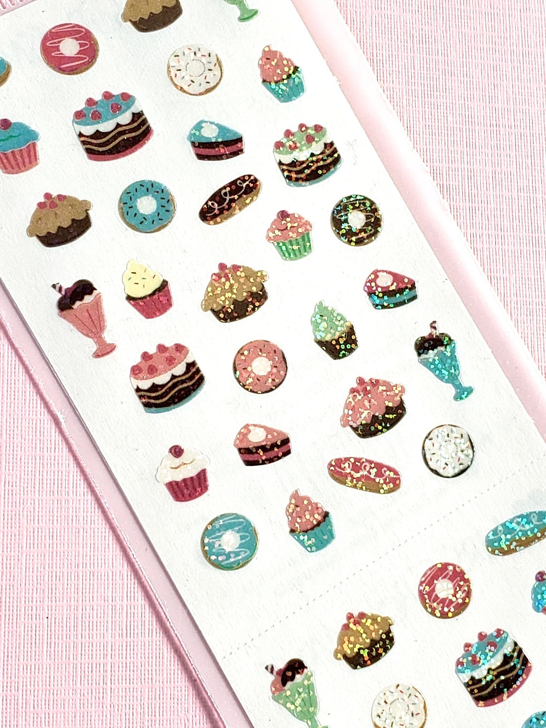 Mrs Grossman's sparkle micro desserts stickers closeup