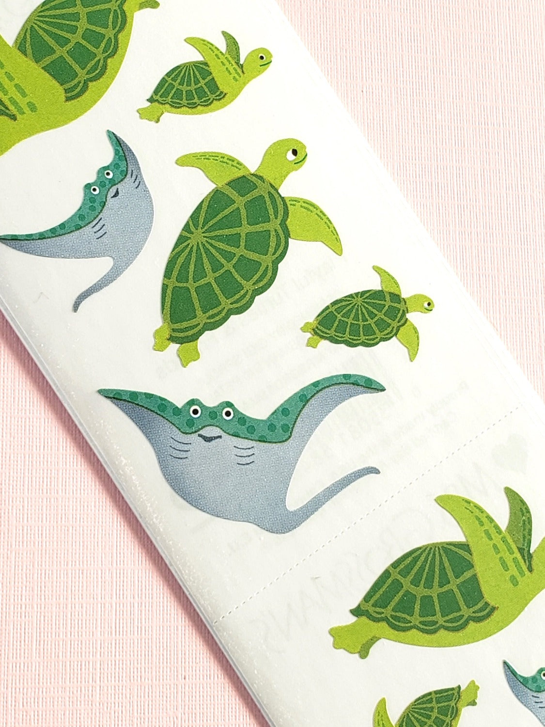 Mrs Grossman's playful turtles and friends stickers closeup
