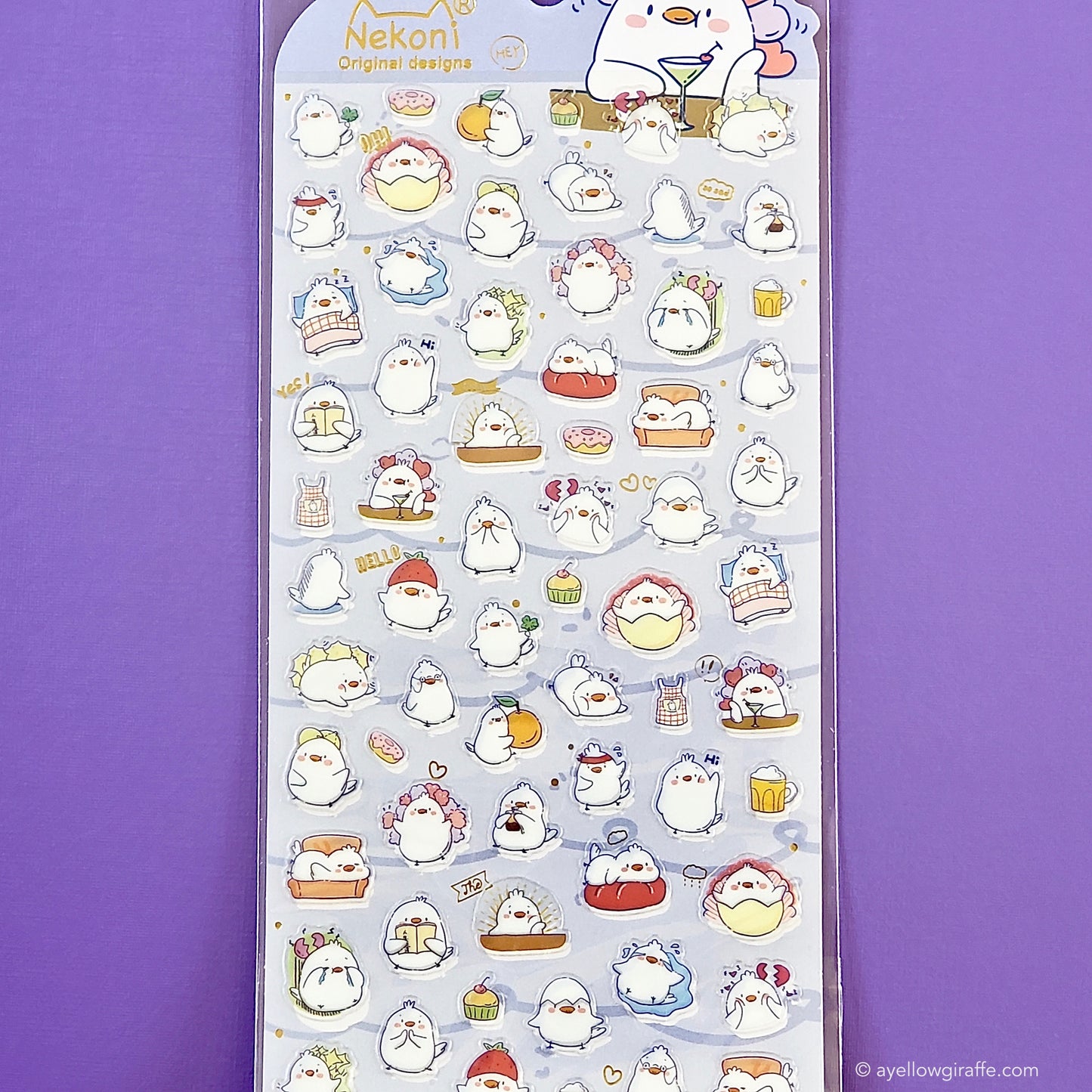Nekoni Stickers: Little Chicks