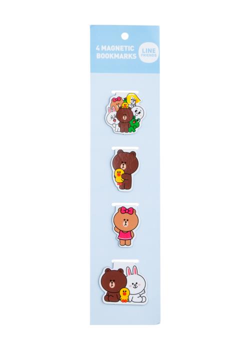 LINE FRIENDS: BROWN & FRIENDS Magnetic Bookmarks