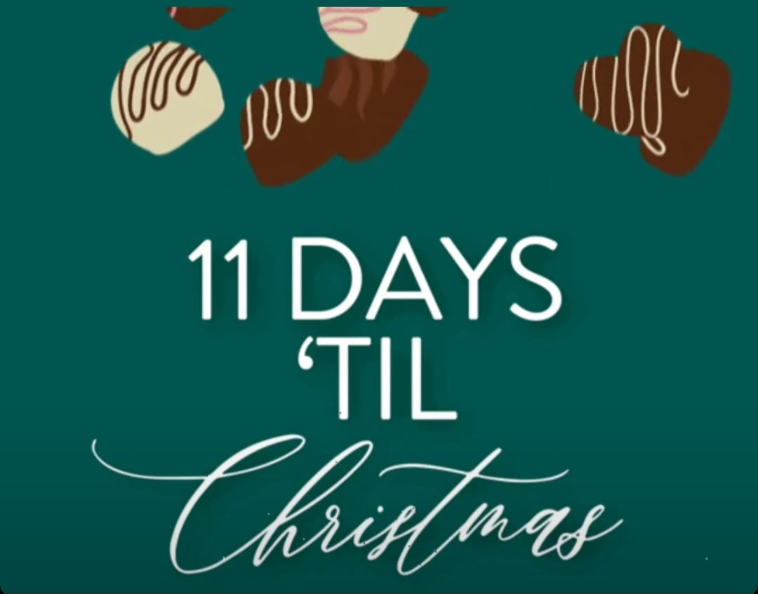 Countdown to Christmas picture of chocolate truffles 