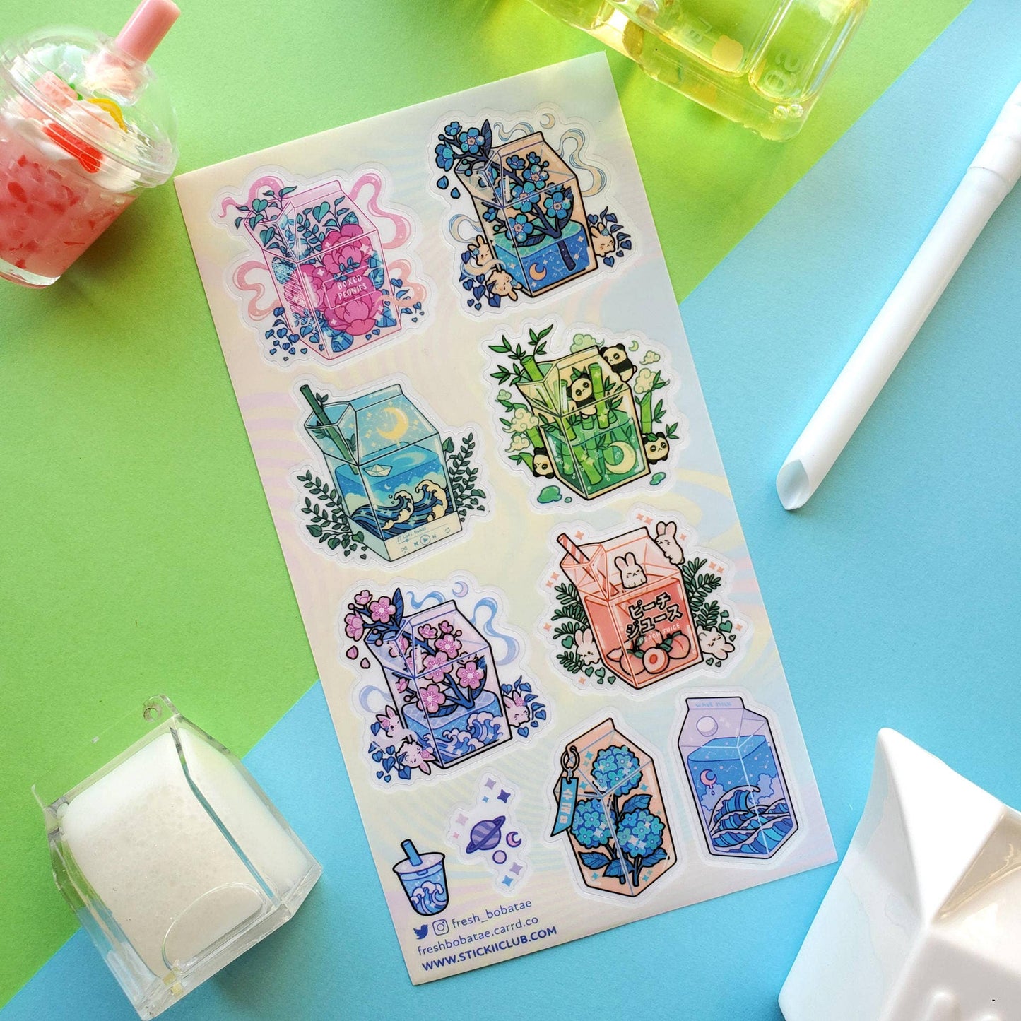 Dreamy Drinks Sticker Sheet