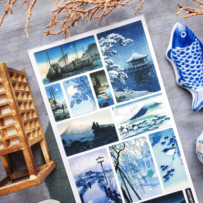 Evening Over Edo Sticker Sheet