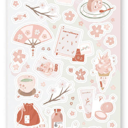 Sakura Party Sticker Sheet