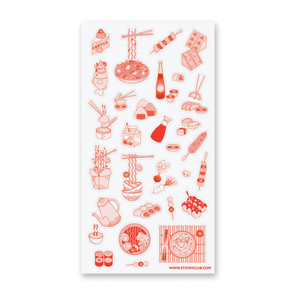Takeout Favorites Sticker Sheet