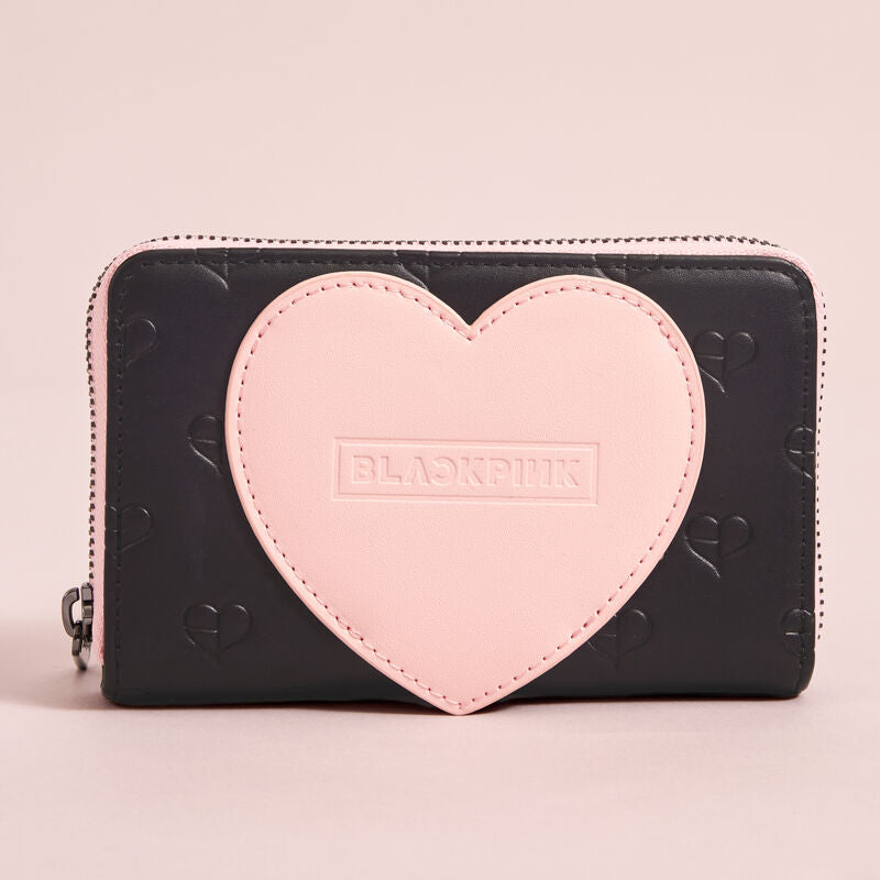 BLACKPINK Heart Zip Around Wallet