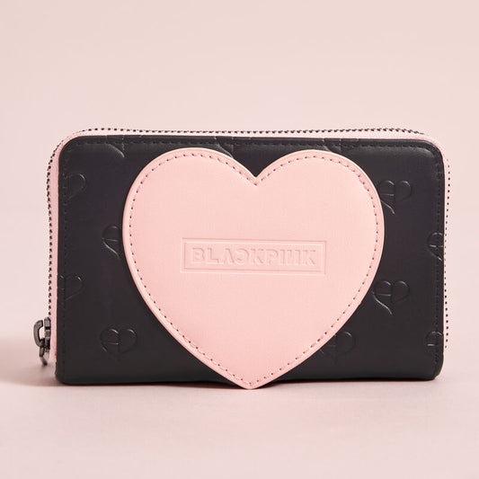 BLACKPINK Heart Zip Around Wallet