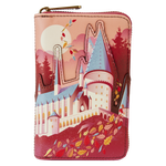 Loungefly x Harry Potter: Hogwarts Fall Leaves Zip Around Wallet