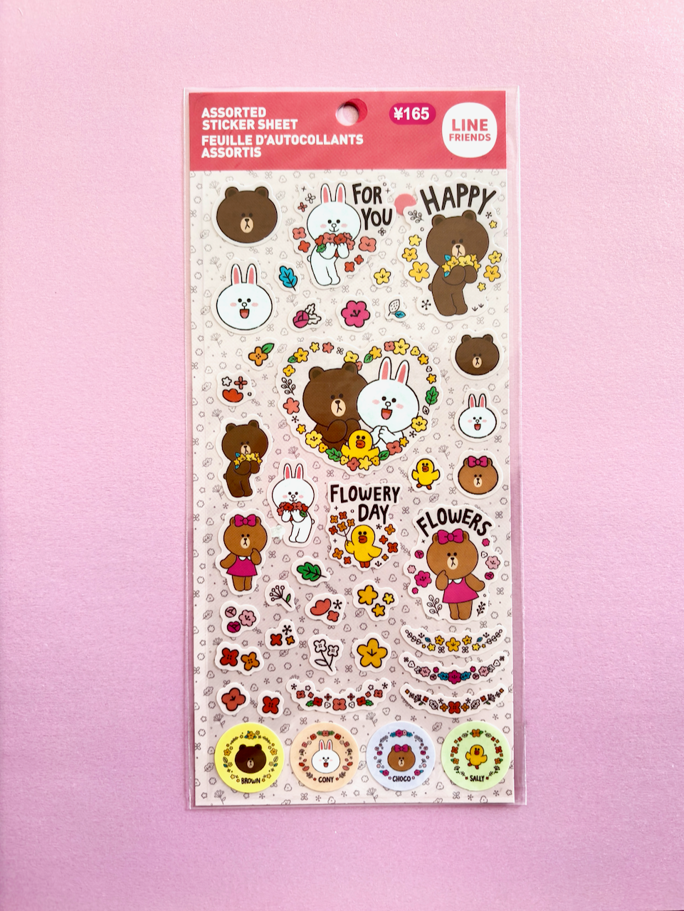 Brown and Friends Flowery Day + In the Park Stickers