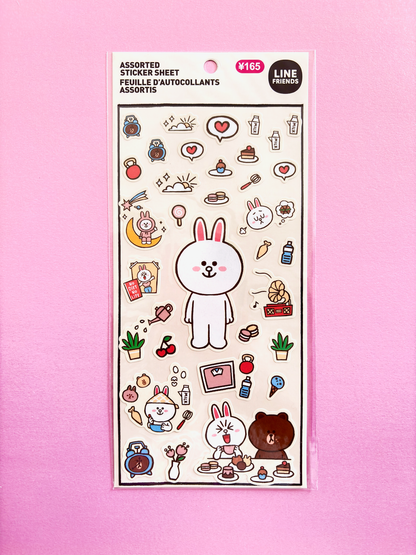 Brown and Friends Flowery Day + In the Park Stickers