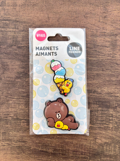 Brown and Sally vinyl magnets
