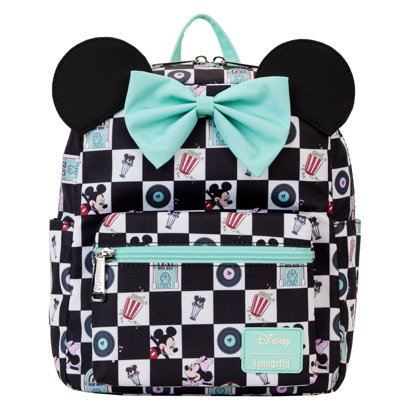 Loungefly x Disney: Mickey & Minnie Date Night Diner Nylon Mini Backpack