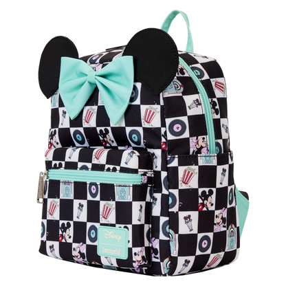 Loungefly x Disney: Mickey & Minnie Date Night Diner Nylon Mini Backpack