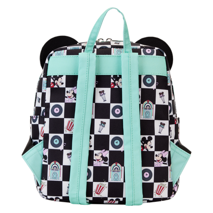 Loungefly x Disney: Mickey & Minnie Date Night Diner Nylon Mini Backpack