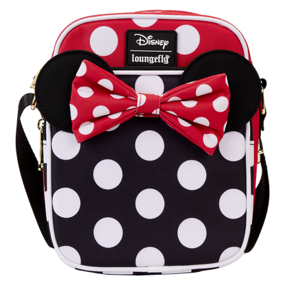 Loungefly x Disney: Minnie Mouse Rocks the Dots Nylon Passport Bag