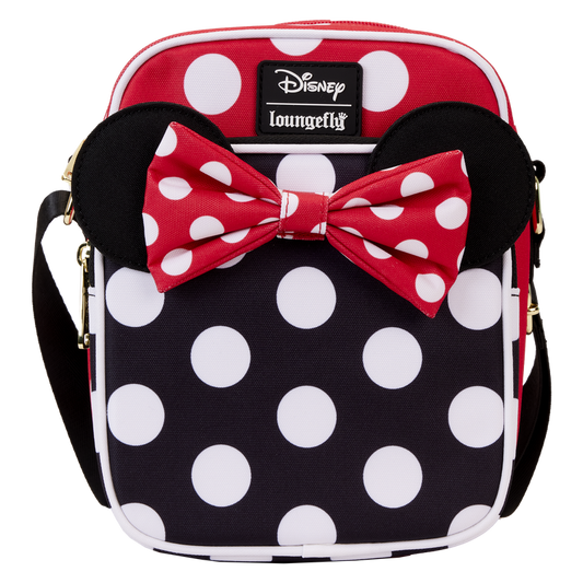 Loungefly x Disney: Minnie Mouse Rocks the Dots Nylon Passport Bag