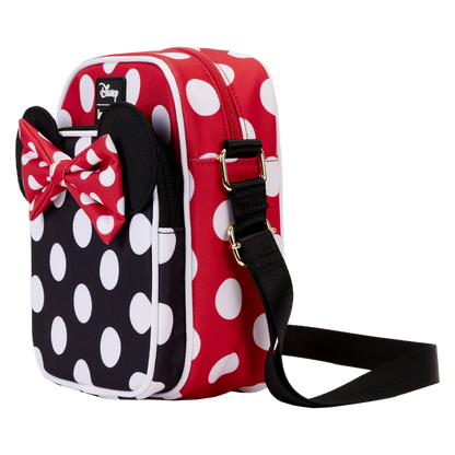 Loungefly x Disney: Minnie Mouse Rocks the Dots Nylon Passport Bag
