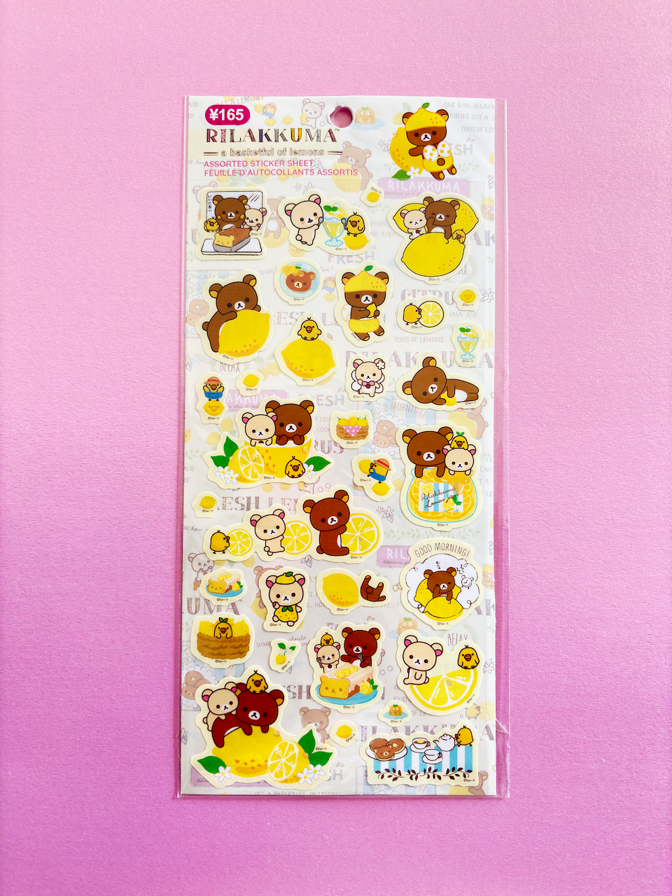 Rilakkuma Lemon Stickers Yellow