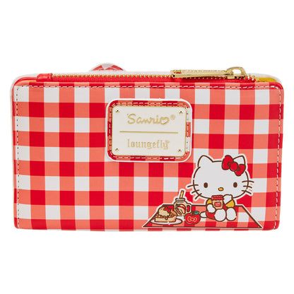 Sanrio Hello Kitty Gingham Cosplay Flap Wallet