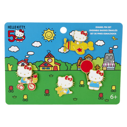 Hello Kitty 50th Anniversary 4 Pieces on cardboard display