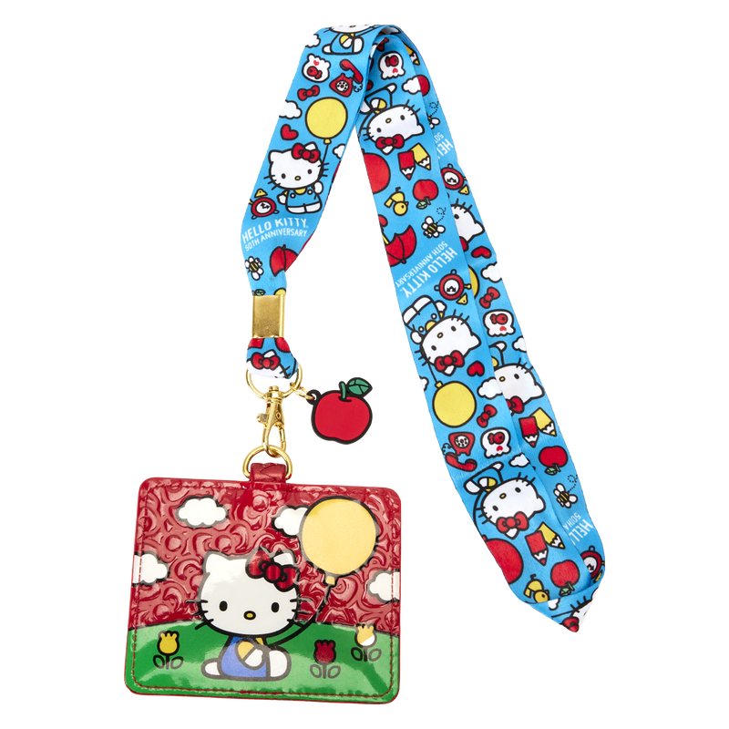 Loungefly x Sanrio: Hello Kitty 50th Anniversary Lanyard with Cardholder