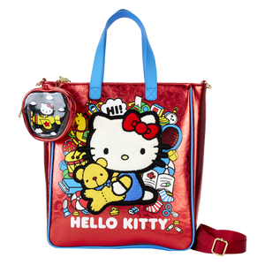 Loungefly x Sanrio: Hello Kitty 50th Anniversary Tote Bag with Coin Purse