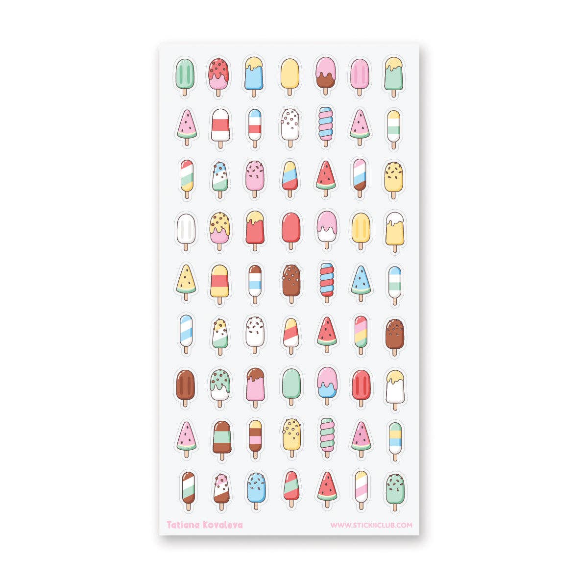 Popsicle Party Sticker Sheet