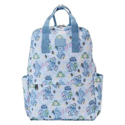 Loungefly x Disney: Stitch Springtime Daisy AOP Nylon Backpack