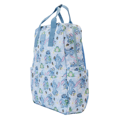 Loungefly x Disney: Stitch Springtime Daisy AOP Nylon Backpack