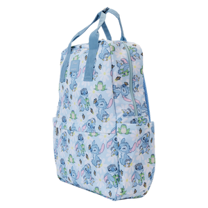 Loungefly x Disney: Stitch Springtime Daisy AOP Nylon Backpack