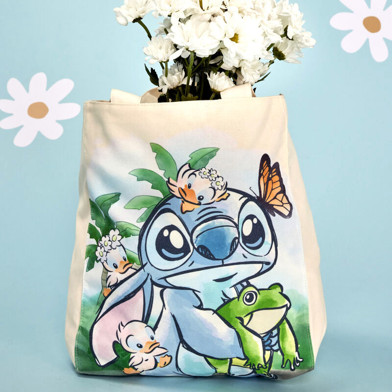 Loungefly x Disney: Stitch Springtime Daisy Tote Bag