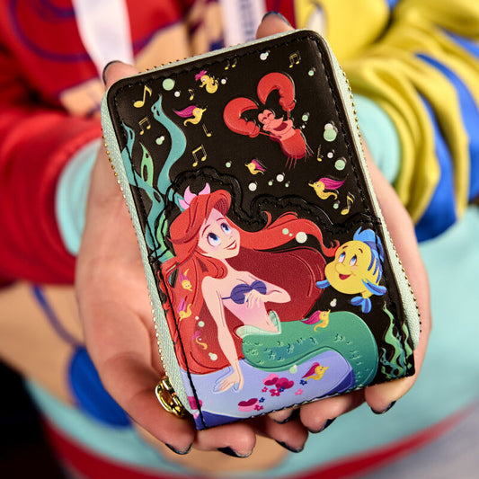 Loungefly x Disney: The Little Mermaid 35th Anniversary Accordion Zip Around Wallet