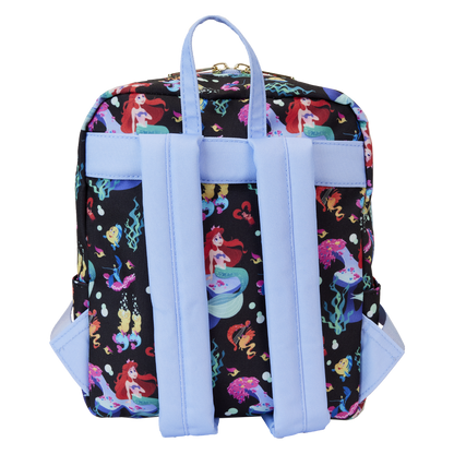 Disney The Little Mermaid 35th Anniversary All Over Print Nylon Mini Backpack