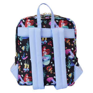 Loungefly x Disney: The Little Mermaid 35th Anniversary All Over Print Nylon Mini Backpack