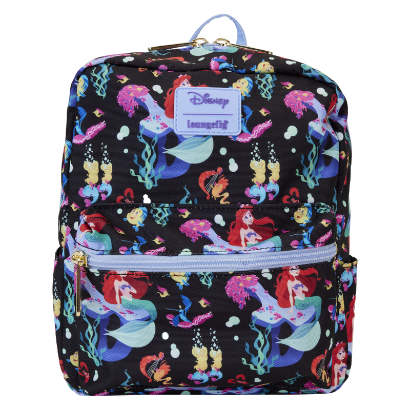Loungefly x Disney: The Little Mermaid 35th Anniversary All Over Print Nylon Mini Backpack