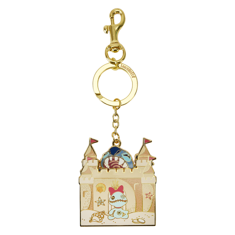 Disney Stitch Sandcastle Beach Keychain