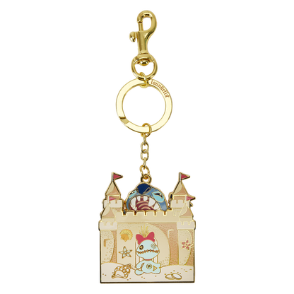 Disney Stitch Sandcastle Beach Keychain